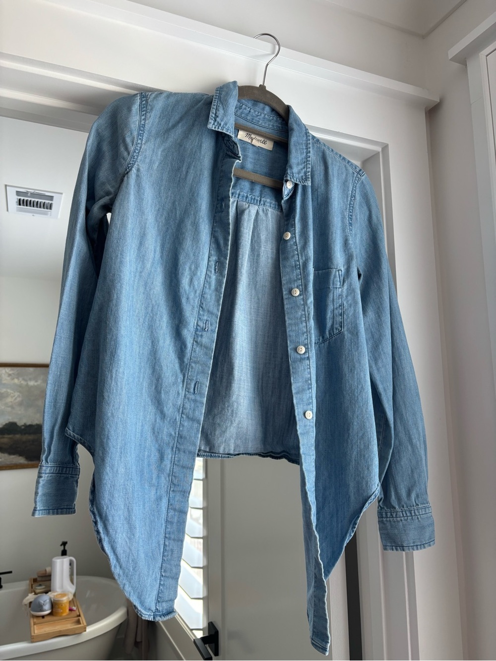 Madewell Light Blue Denim Button-Down Shirt
